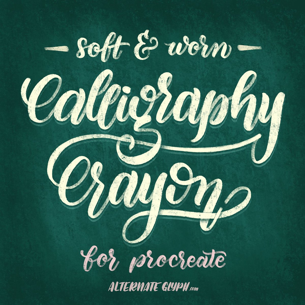 data_bu's tweet photo. 크레용 느낌의 무료 프로크리에이트 브러쉬
Calligraphy Crayon Brush for Procreate iPad Lettering
https://t.co/6Q86jZ9VSb
빈티지한 느낌의 캘리그라피 용으로 제작하셨다는데 간단한 그림 그리기에도 좋을 것 같아요! https://t.co/F8ap1kvDzW