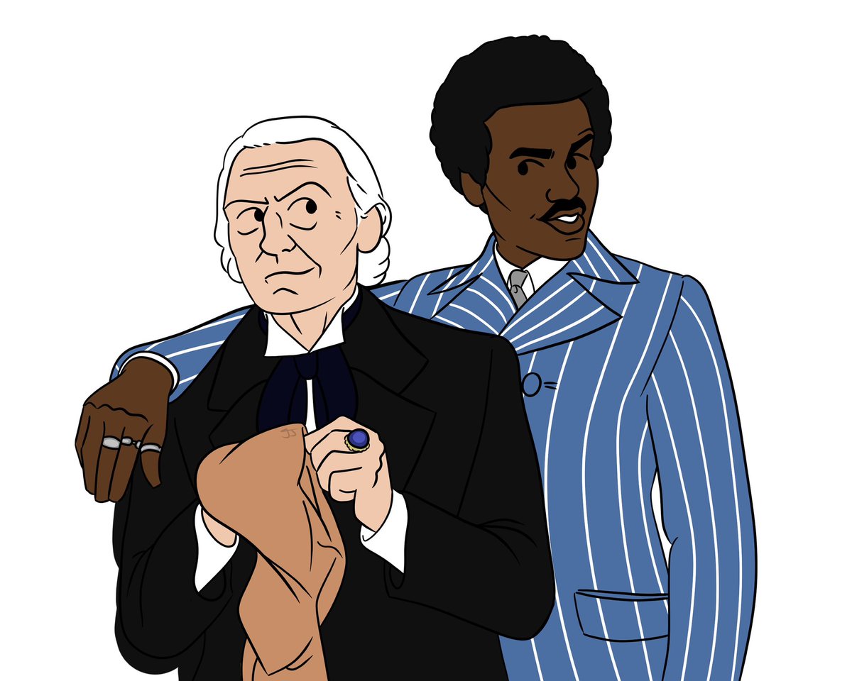 Young meets old - but who is who? ❤️❤️ #DWFanArt 

🎨: <a href="/PoorlyAgedWho/">Joel</a>