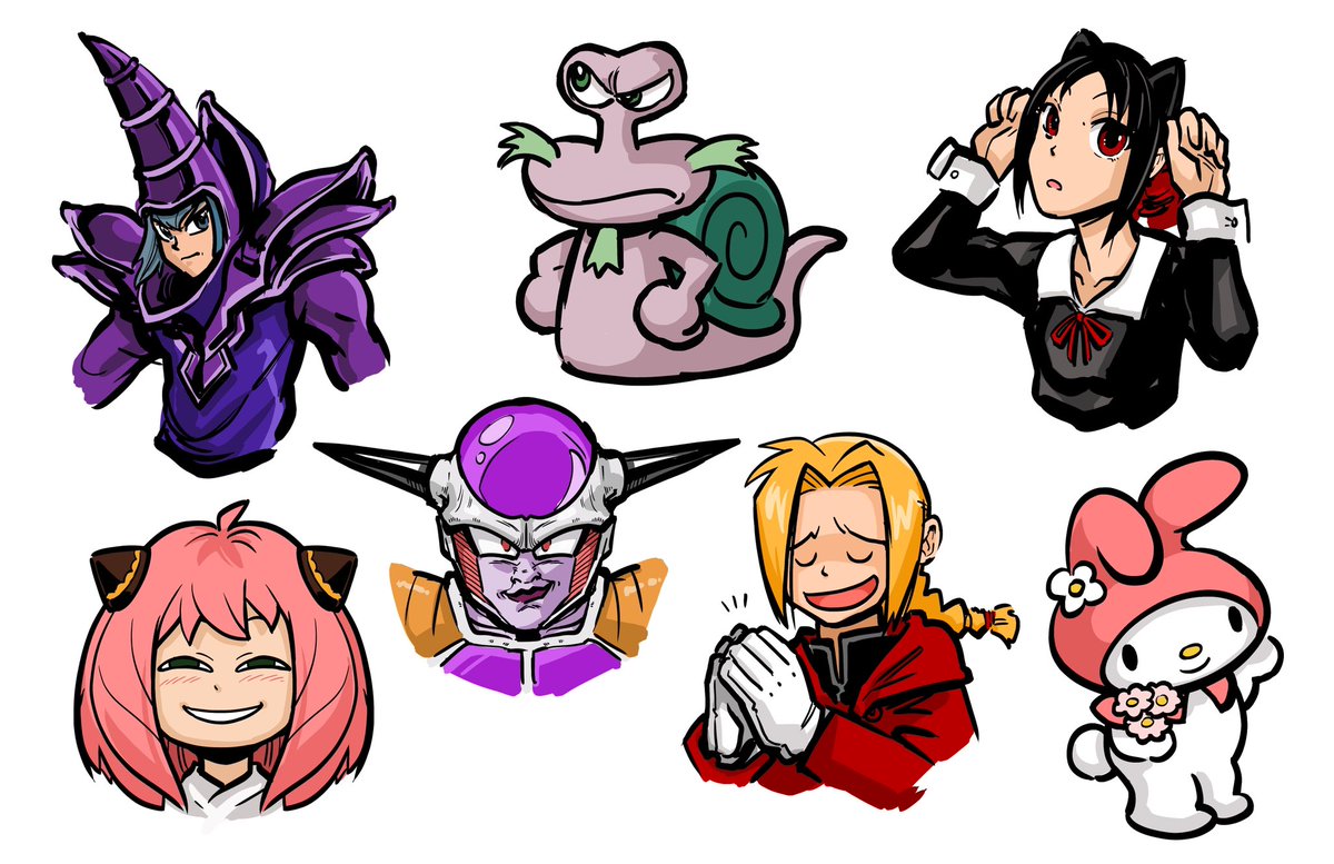 MrHinkleDraws's tweet photo. There are 6 EPISODES until the #DoodleStream series finale! Our theme this week was “Anime” as requested by patron Hawkeye Legoman! Thanks to all who stopped by and kept me company. Check out our doodles- Can you identify them all? 🧐 #MrHinkleDraws #Art #TwitchStreamer https://t.co/gPoRvGEYAh