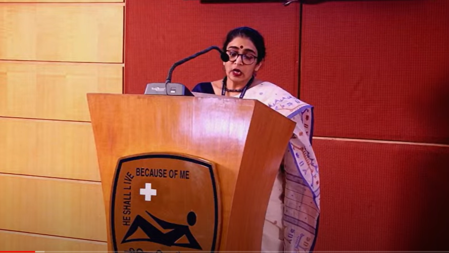 StJohnsResearch's tweet photo. #ProfShettyLecture: Welcome message from Dr. Manjulika Vaz #HealthHumanities @StJohnsResearch about Dr. Nandhini Shetty (29th Sept). https://t.co/ig9ocKNyCF