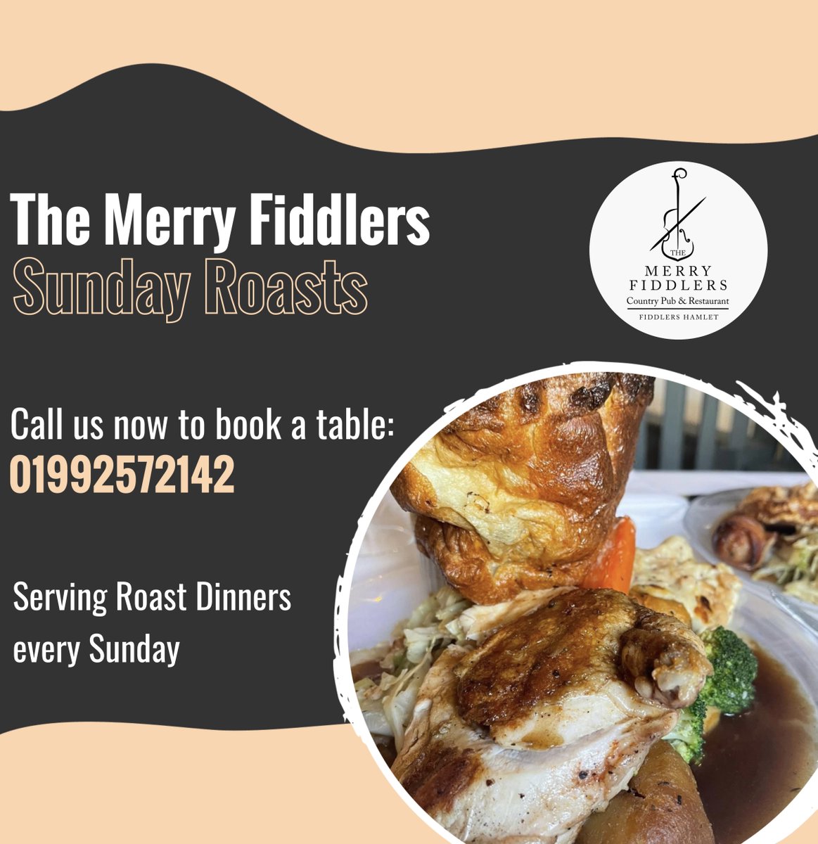 merryfiddlers's tweet photo. Sundays at The Merry Fiddlers 🍽️
Call us on 01992 572142 to book a table now before we are full ‼️
Or book using the link below:
https://t.co/rMQXgBW9L0

#merryfiddlers #food #yorkshirepuddding #bake #restaurant #pub #family #party #events #food #sundaylunch https://t.co/BccoqlD3Vp