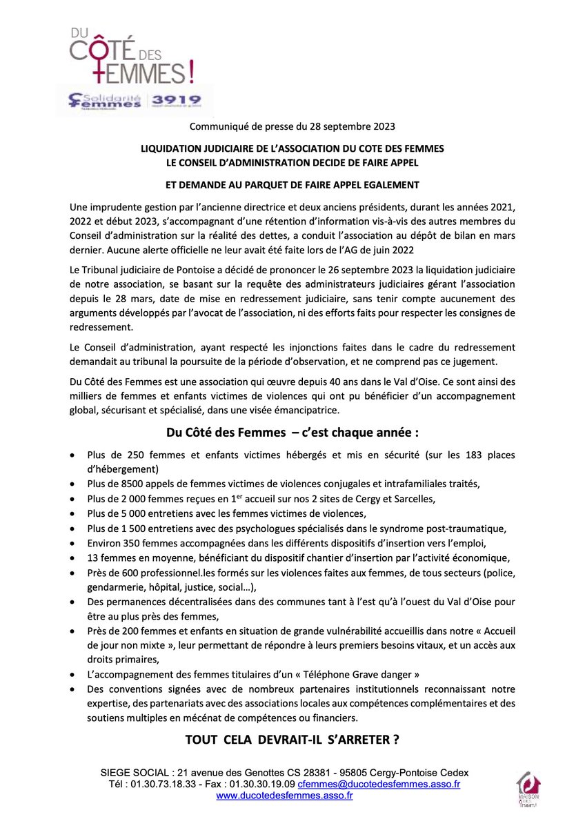 Du Côté Des Femmes tweet media