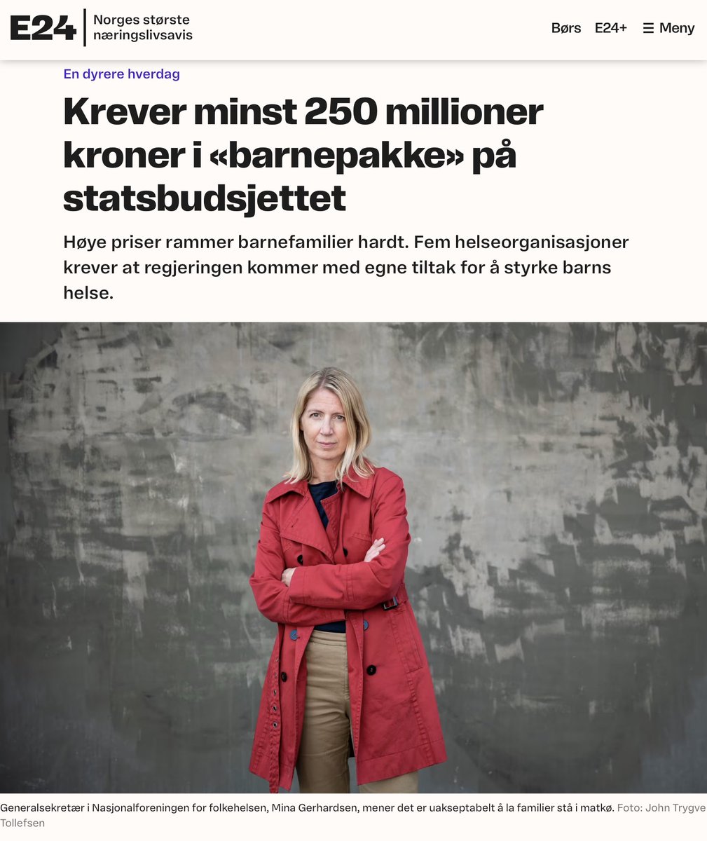 1/3 Dårlig råd rammer mulighetene til å ta vare på egen helse, sørge for sunn mat til familien og la barn delta på aktivitet. Derfor krever flere helseorganisasjoner en egen «barnepakke» for å beskytte barns helse i det kommende statsbudsjettet: