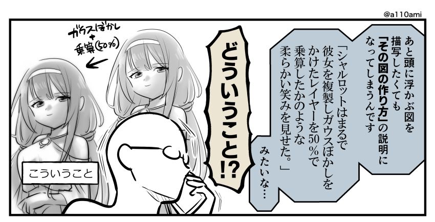 カラーの場合は乗算の代わりにスクリーンとかにするやつ 