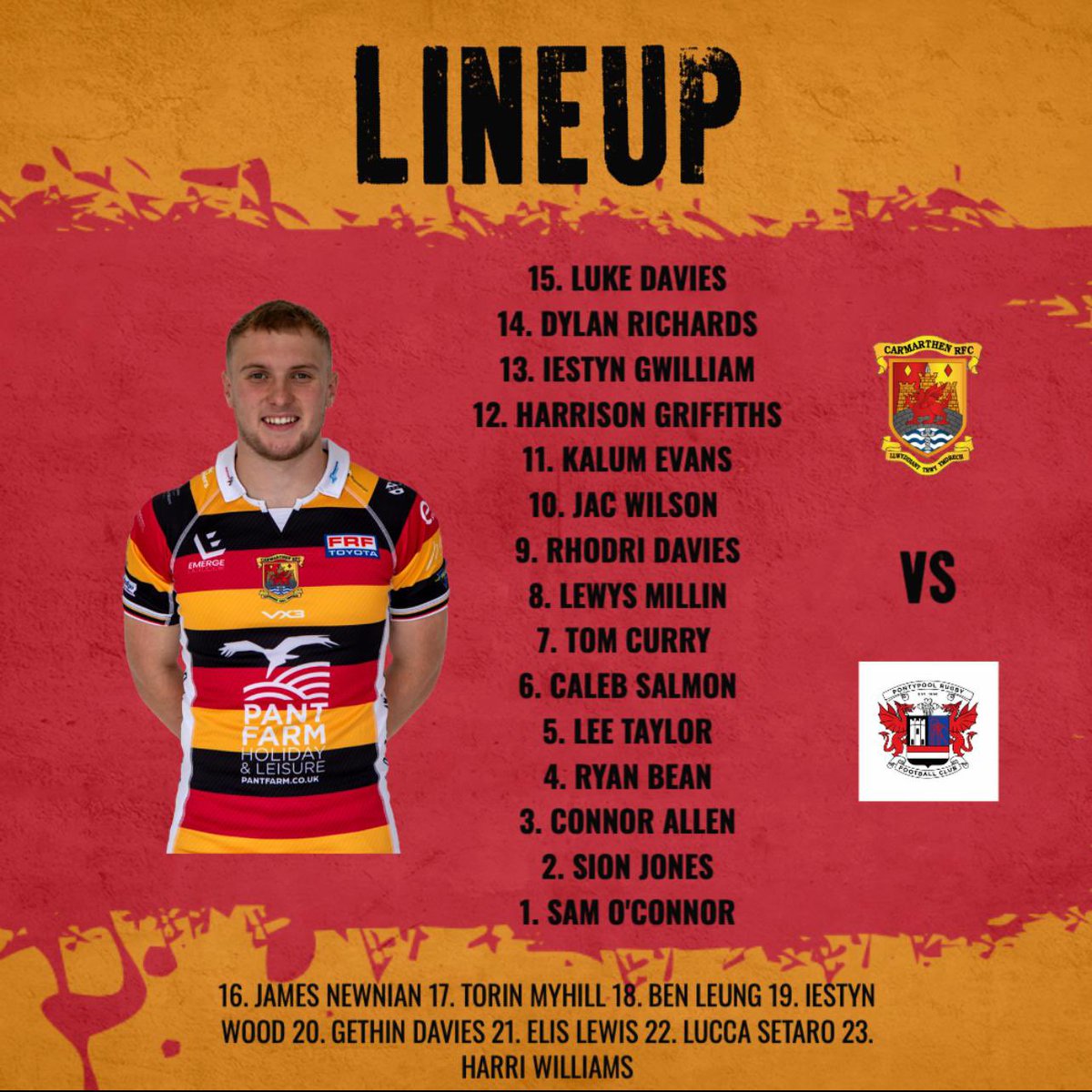 Here are your 23 Mighty Quins that head east to take on <a href="/PontypoolRFC/">Pontypool RFC</a> in the <a href="/IndigoPrem/">The Indigo Prem</a> tomorrow afternoon #Q4L