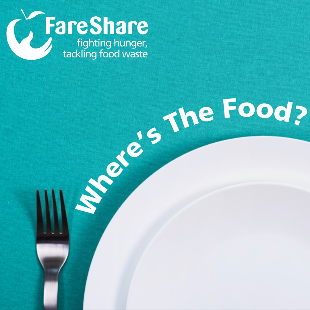 📢People are struggling to eat, whilst millions of tonnes of food go to waste. We are asking the Government: "Where's the food?"   
The Government has failed on its promises to support surplus food redistribution at the worst possible time.