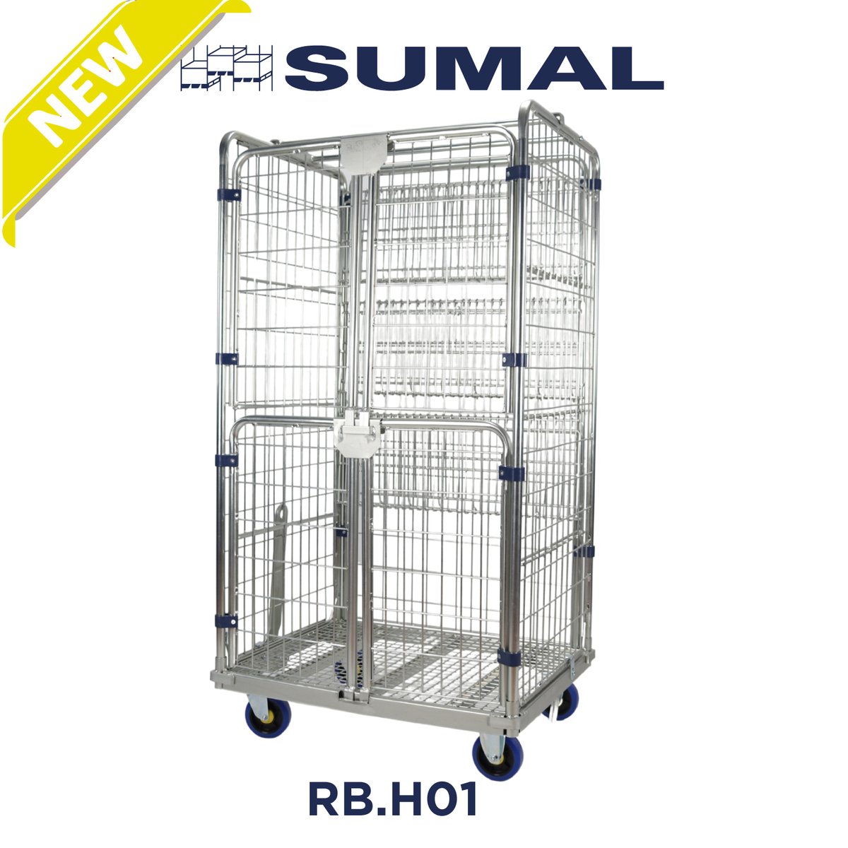 SumalSLU's tweet image. 🇪🇸 RB.H01 es un roll container para lavanderías industriales hospitalarias que se caracteriza por la facilidad de uso gracias a las bandejas retráctiles y las barras colgador: buff.ly/46p2JIS

#SUMAL #container #rollcontainer #laundrycart #lavanderiaindustrial