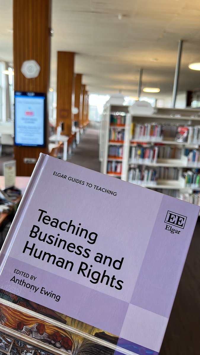 CharlesAutheman's tweet photo. 📖 The "Teaching Business &amp; Human Rights" guide has just arrived at the @HECParis library. This valuable resource will help interested students (and educators) increase their understanding of this broad and complex issue. #BHR #TeachBHR 

@AnthonyEwing @elgarpublis
@HECKnowledge https://t.co/jhutgwcbHf