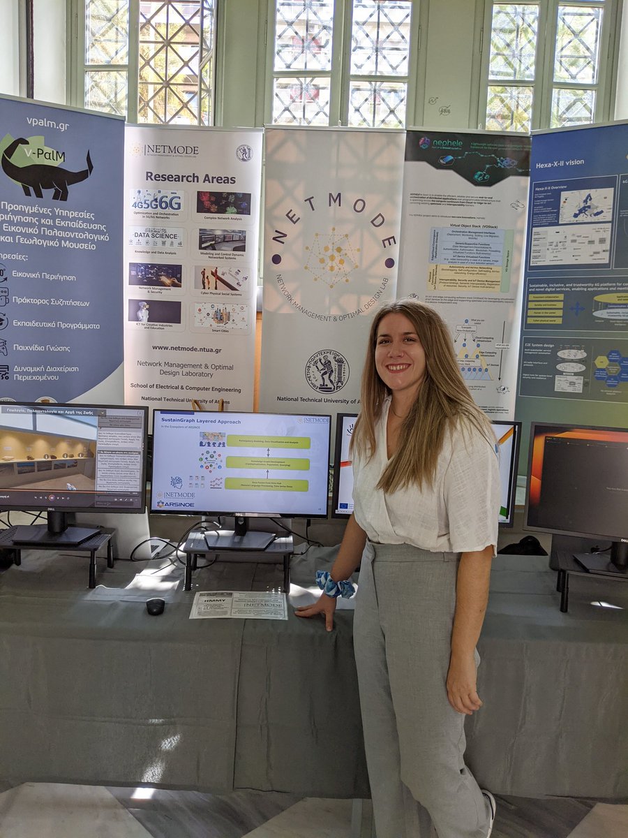 Στη βραδιά ερευνητή 2023 του ΕΜΠ με το εργαστήριο NETMODE και το έργο <a href="/ARSINOE_EU/">ARSINOE_EU</a> <a href="/ioanna_mand96/">Ioanna Mandilara</a> <a href="/andronaxm/">Christina-Maria Androna</a> <a href="/ElTheKits/">Eleni Fotopoulou</a>