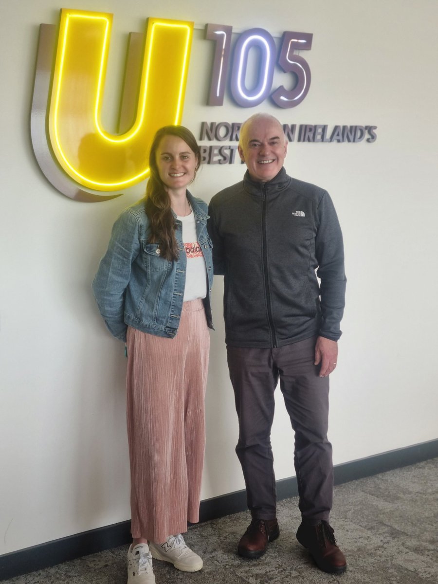 Such a pleasure having <a href="/ciaramageean/">Ciara Mageean</a> in studio 🏃‍♀️ talking to <a href="/frank_broadcast/">Frank Mitchell</a> about competing among the world's best, the upcoming Paris Olympics and the <a href="/CCUCharity/">Children’s Cancer Unit Charity</a> Stormont mile, which takes place tomorrow