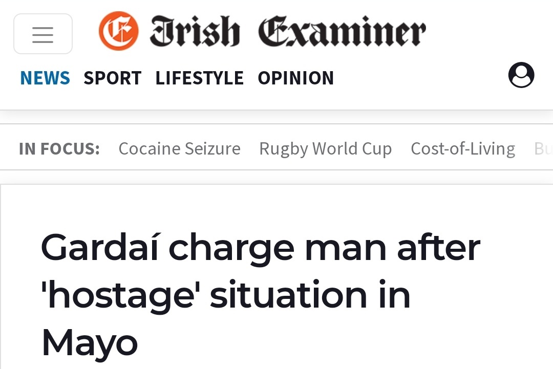 Mick_O_Keeffe's tweet photo. Conor Gallagher, crime reporter with the Irish Times is feeling very stupid today.
Immediately after the hostage situation in Ballina he rushed to cover it up.
Matusz was charged this morning.
Follow me for real news. https://t.co/M3qJLWGSSS