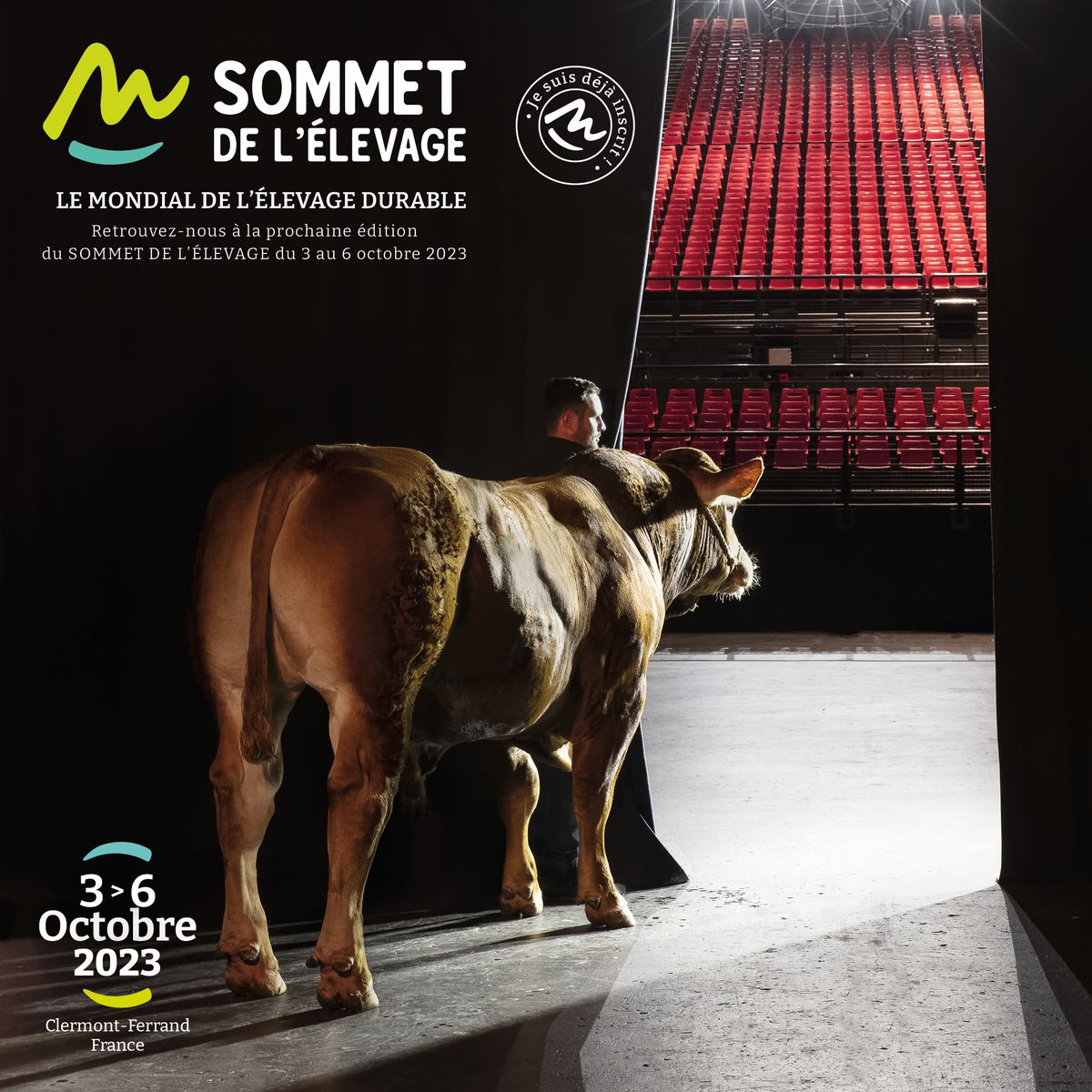 msaAuvergne's tweet photo. 📣Jours J - 4 avant que l'on se retrouve au Sommet de l'élevage - Grande Halle de Clermont-Ferrand. 
👉La MSA Auvergne &amp; son Offre de services vous accueillent Hall 1-Allée C-stand 75.
A Mardi ! https://t.co/kjxTzTUNXZ