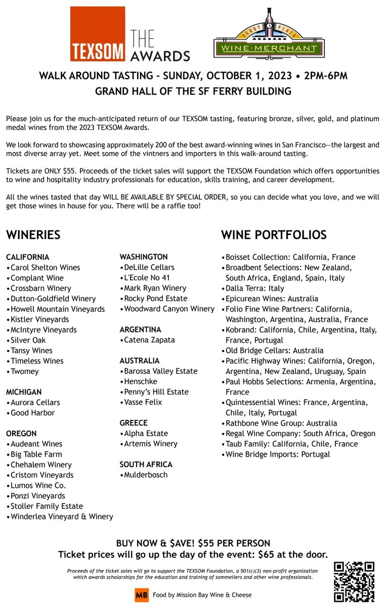 HowellMountainV's tweet photo. Last chance to taste the latest releases from Howell Mountain Vineyards plus Silver Oak, Kistler and others this Sunday, October 1st from 2pm to 6pm in San Francisco at the Ferry Building for the 2023 TEXSOM Awards Tasting! https://t.co/n2VRL45HnK https://t.co/SilWnXaq6W
