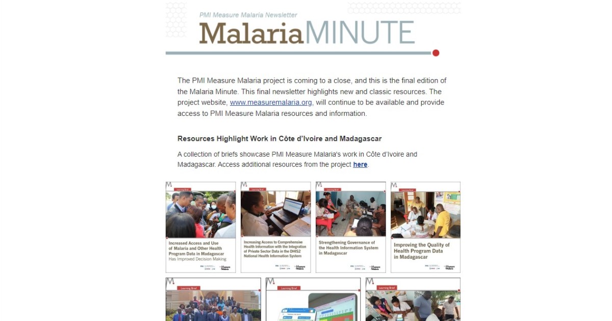 PMI Measure Malaria tweet media