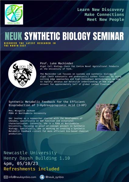 NEUK_SynBio (@neuk_synbio) on Twitter photo 🚨Calling all synthetic biologists to attend this event! 🚨
Details provided in the poster below about the speakers and venue information.This is a great opportunity for networking and possibly get inspiration for new projects.🔬🥼🧬
<a href="/neuk_synbio/">NEUK_SynBio</a> #synthetic_biology #networking 🚨Calling all synthetic biologists to attend this event! 🚨
Details provided in the poster below about the speakers and venue information.This is a great opportunity for networking and possibly get inspiration for new projects.🔬🥼🧬
<a href="/neuk_synbio/">NEUK_SynBio</a> #synthetic_biology #networking