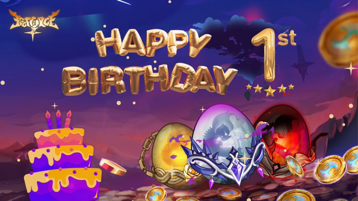 EggForceNFT's tweet image. HAPPY 1ST BIRTHDAY TO EGGFORCE NFT!🎂

A big thanks to all partners &amp;amp; Hatchers for your support all over a year. We couldn't have come this far without you🥳

And get ready for the exciting 10000 #CSPR #HBDEggForce minigame at 2PM (UTC) today🚀

#ToTheMoon with @Casper_Network🌕
