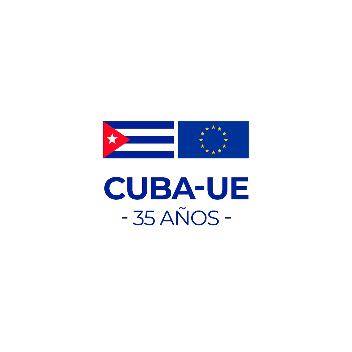 #Cuba y la #UE celebran hoy el 35 aniv. del establecimiento de relaciones diplomáticas.

Abogamos por continuar construyendo fructíferas relaciones con la UE sobre la base de los principios de igualdad, reciprocidad y respeto recogidos en el ADPC, para beneficio mutuo, y con ⤵️