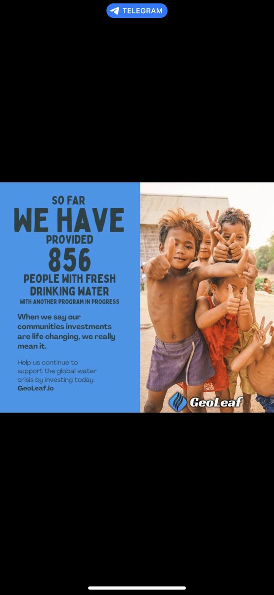 KevinHa99848313's tweet photo. #GeoLeaf

It’s the star of another day and I get to do what I love-work the land and support a great project like #GeoLeafToken

In the short period of time since launching we have steadily been accomplishing what we set out to do

-have helped over 850 people gain access to clean water and that number will increase when the second refurbished well becomes active
-keeping our holders happy by rewarding them with 4% #GroveCoin from all bus and sells of #GLT

Every day we are gaining momentum and that is the result of our community supporting and working towards improving the global water crisis 

Take the time to DYOR and realize that this project is and will continue doing good things for all involved

#GeoLeaf #GroveCoin
#CleanWater #HelpingOthers