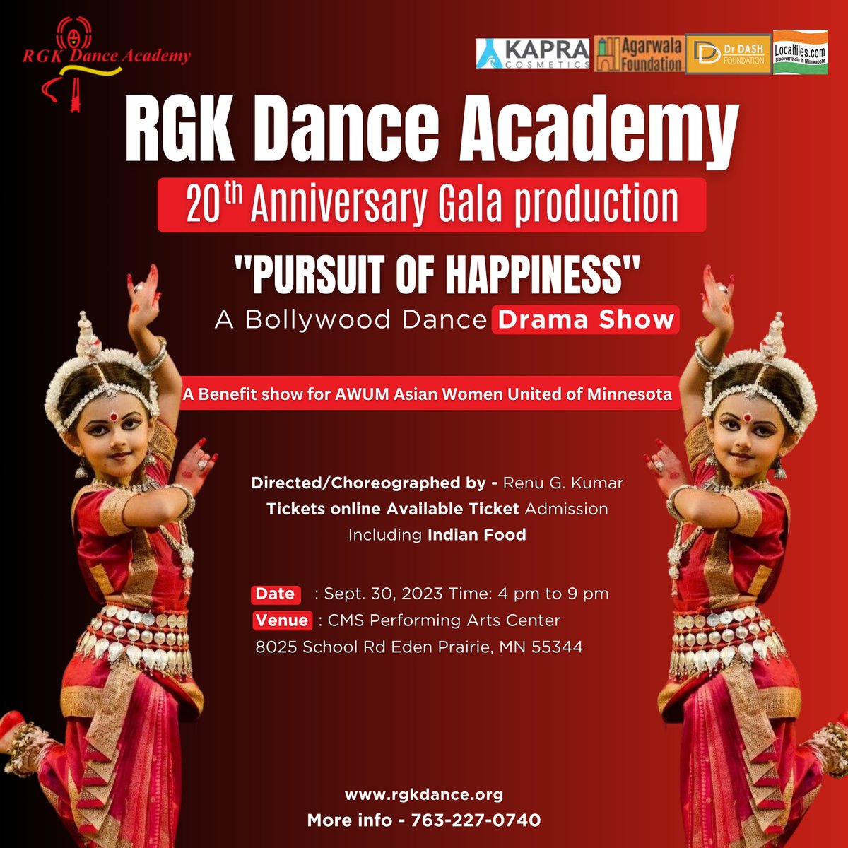 rgkdanceacademy's tweet photo. RGK Dance Academy’s troupe 2023!!

🎟️ Secure your seat today and be a part of this grand celebration! Visit https://t.co/RHr2AoYSGE 

#RGK20thAnniversary  #MinnesotaEvents #ArtistryInMotion #CelebratingDance #RGKLegacy #20YearsOfExcellence #RGKDanceAcademy #Minnesota https://t.co/88xI7XEPMC