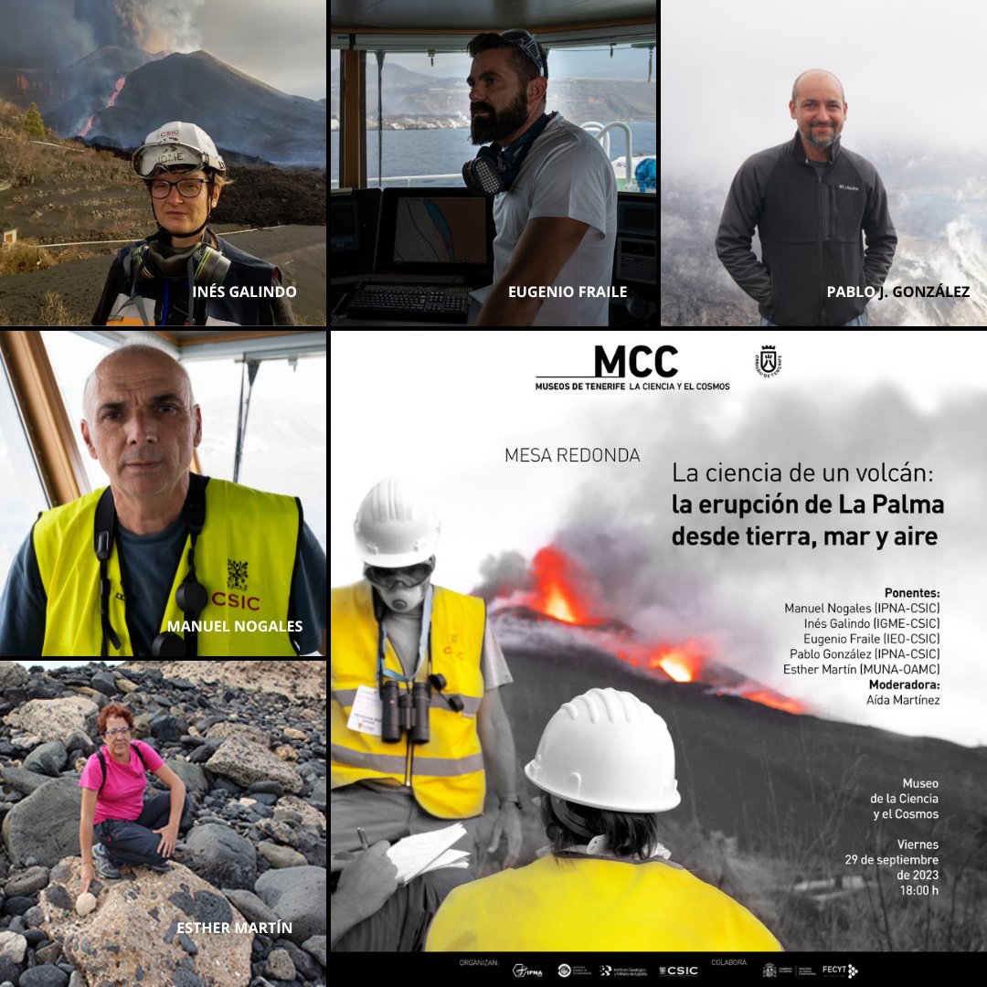 ipnacsic's tweet photo. Ya está todo listo para la #mesaredonda de esta tarde en el Museo de la Ciencia y el Cosmos. ¡Les esperamos!

📆Viernes 29 septiembre | 18 h
➡️Entrada libre hasta completar aforo

#IPNA #MCC @pabloj_gonzalez @EugenioFraile @_aidamartinez @IGME1849 @IEO_Canarias @MuseosTenerife https://t.co/WzVZiGwiyE