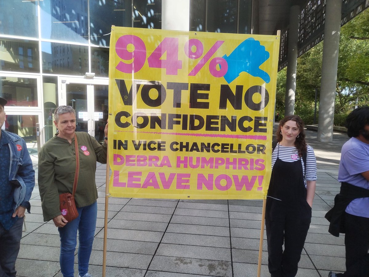 sussexucu's tweet photo. On the march, students &amp; staff united to defend Brighton Uni with @BrightonUCU 

Debra Humphries out, out, out!!!
#Solidarity #savebrightonuni https://t.co/KXezYwLjxI