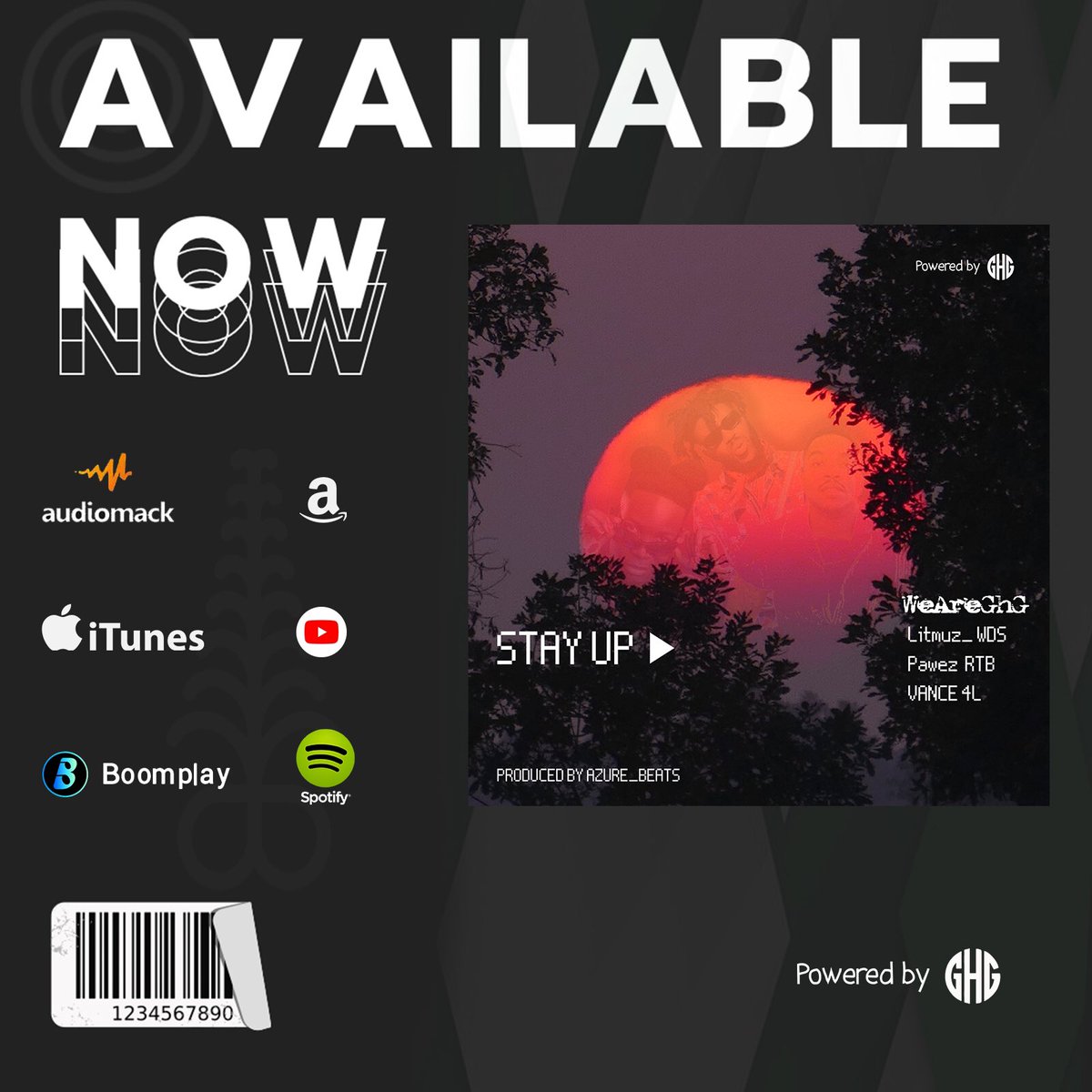 WeAreGhG's tweet photo. New releases 🔥 Available on all platforms 

@qofitandoh 
https://t.co/sWc93depa0

@WeAreGhG 
https://t.co/MhCkgPuYiw https://t.co/ZqeLm3sozB
