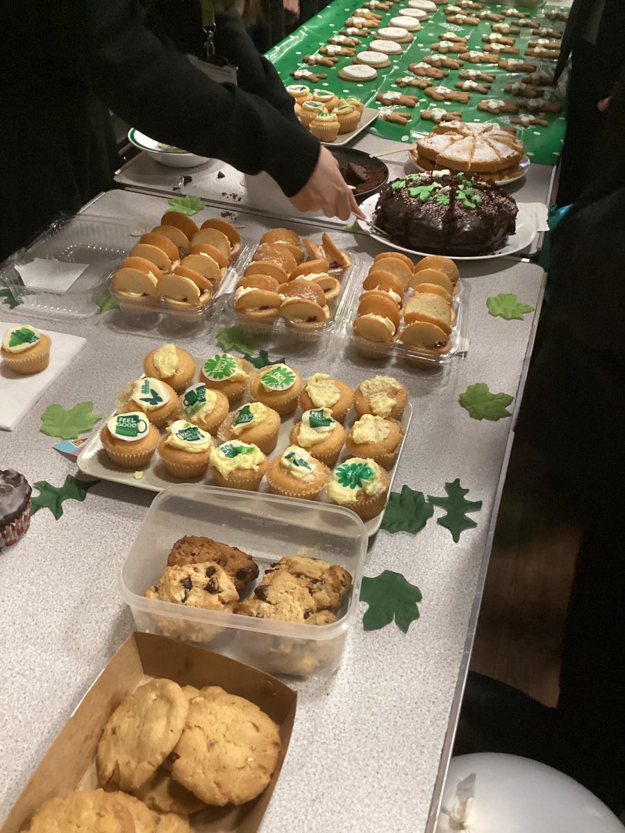 ChelloAcademy's tweet photo. 💚💚Thank you to all who baked and donated so generously when celebrating our Macmillan Coffee morning! Year 9s hosted an amazing cake sale in the main hall and staff had a “bake off”. Mr Moran won the event and has been super modest about his winning cake - NOT! 🙄😂💚💚 https://t.co/caciQDyMUj