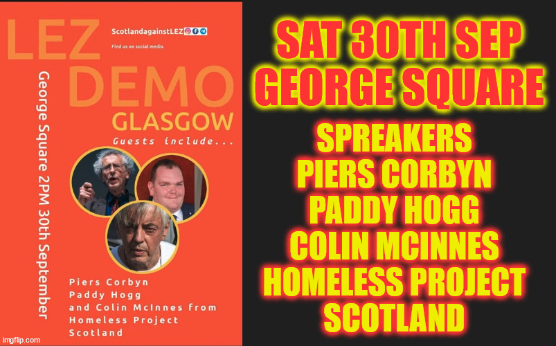 🚗Scotland Against LEZ🚗 Glasgow Demo With Speakers Piers Corbyn, Paddy Hogg & Colin McInnes 30th Sep #ulez #ULEZExpansion #pierscorbyn #glasgow #georgesquare