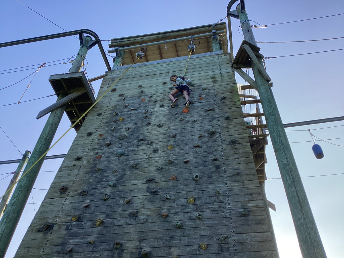 whcps's tweet photo. Squad 1 smashed the climbing wall! A few thumbs up from the top ππΌ #WHCYear6 #WHCBoreatton https://t.co/e5AjHMwlW6