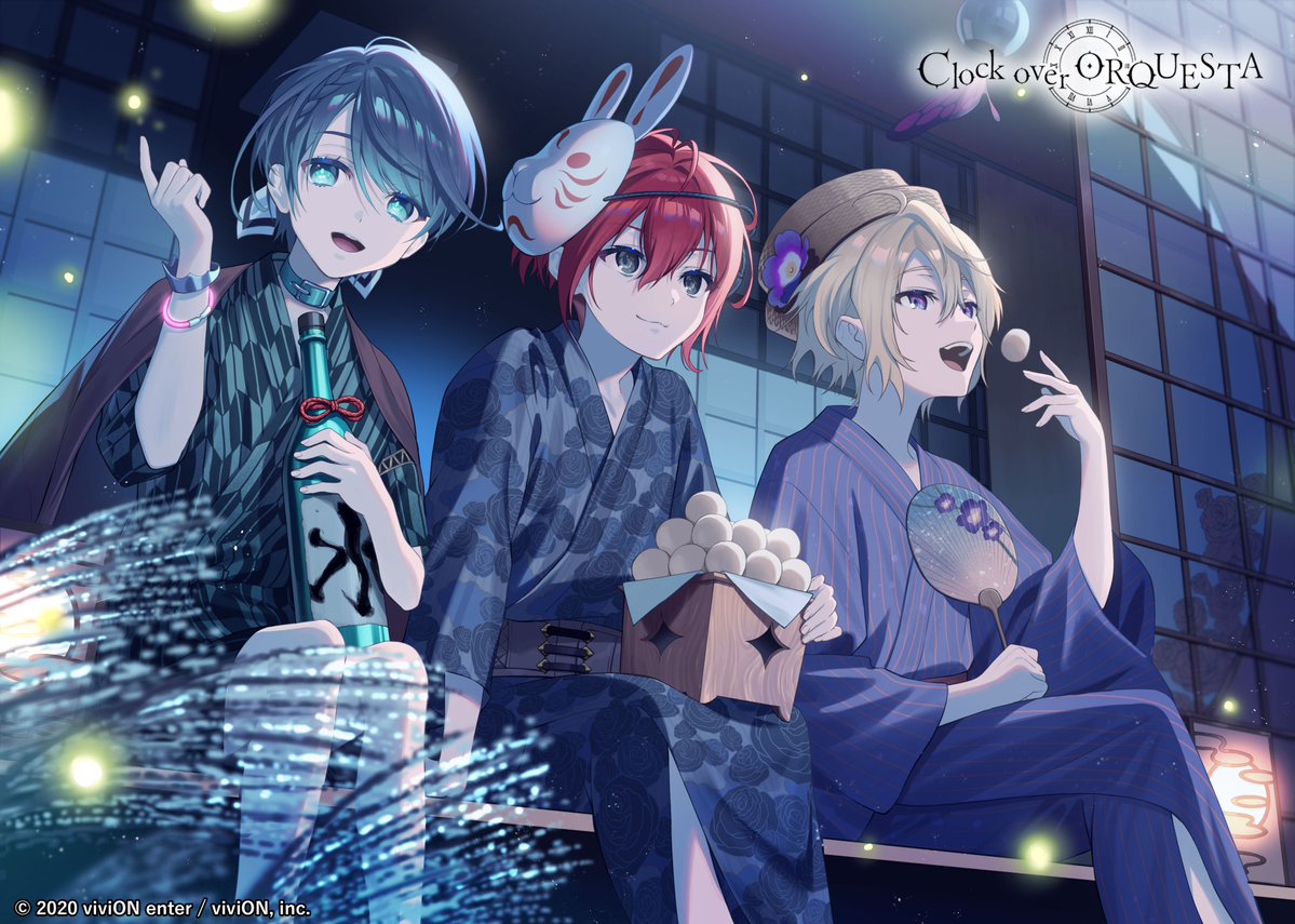 【🌕お月見🎑】
今夜は十五夜！
お団子などをつまみながらお月見を楽しむ3人の様子をお届けです✨

#クロケスタ #ClockoverORQUESTA