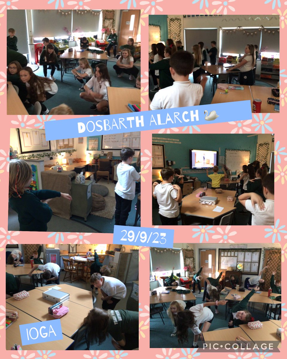 Ioga ym mlwyddyn 5, Dosbarth Alarch i ymlacio cyn amser cinio 🦢🧘‍♂️ Yoga in Year 5,  Dosbarth Alarch to relax before lunchtime.🧘<a href="/ysgoliachsirgar/">Ysgol Iach Sir Gâr</a>
<a href="/gwylanuk/">Gwylan</a>