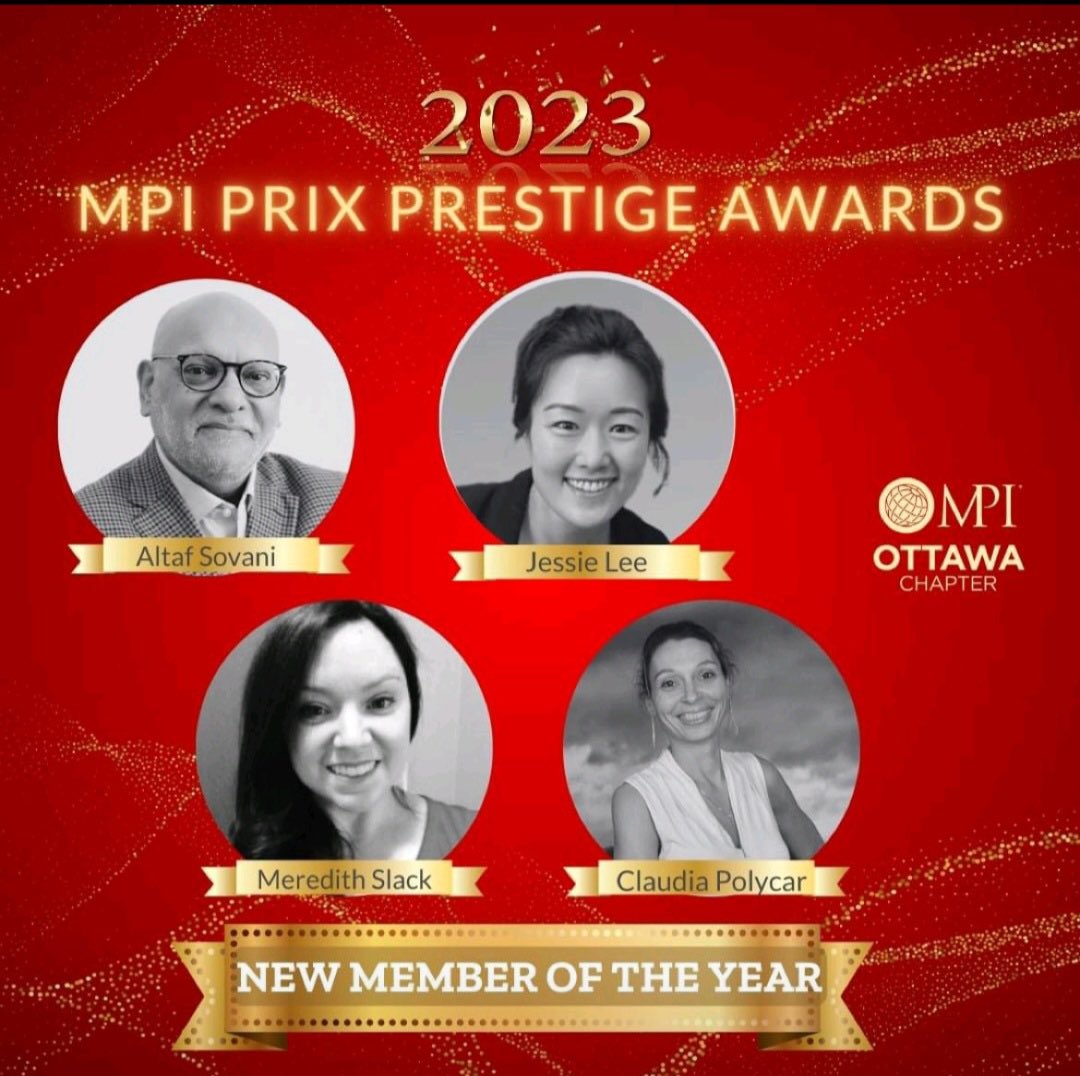 Congratulations to our very own Claudia Polycar for being nominated for @mpiottawa’s New Member of the Year!!!