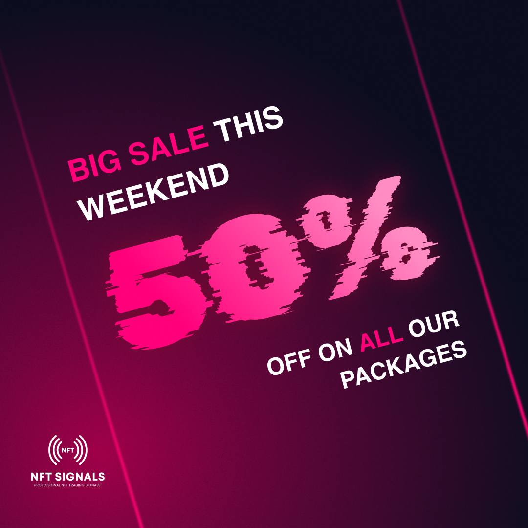 NFTCrypto_io's tweet photo. Unlock life-changing NFT profits! 💰 

Join #NFTSIGNALS now and seize our exclusive weekend sale with promo code "50ANN."

Big Weekender Sale: https://t.co/AOP75EDtrF 

Elevate your NFT journey and skyrocket your gains. 🚀 Don't miss out! ⏳ #NFT #Crypto https://t.co/a1wlk3Xtld