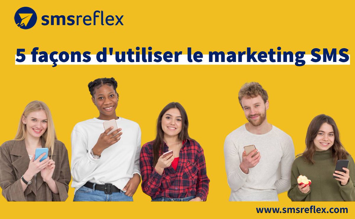 smsreflex's tweet photo. Découvrez 5 cas d'usages essentiels du SMS dans vos campagnes marketing!
#sms #smsmarketing #smsreflex

https://t.co/ylx5tqB5GW https://t.co/Mza5ybFOaG