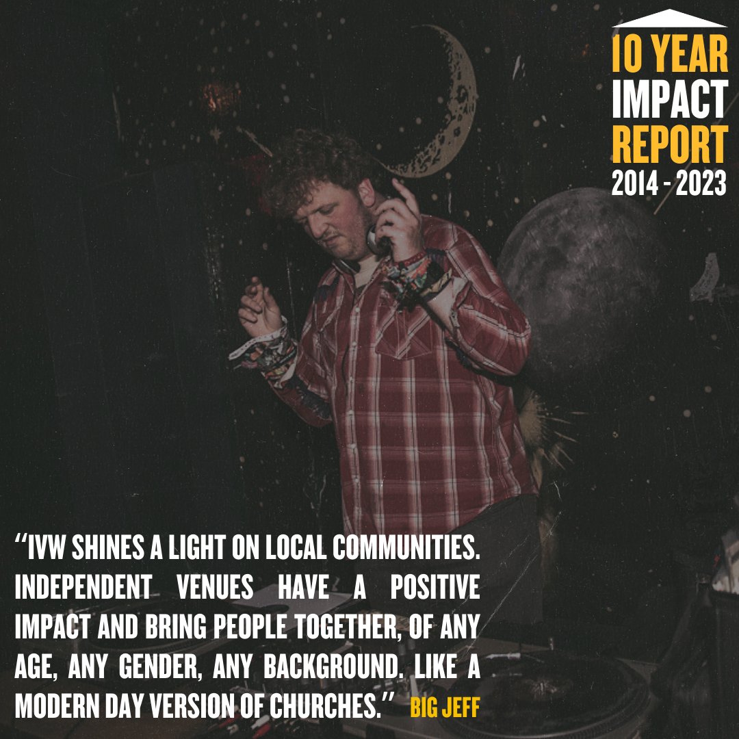 Our beloved Big Jeff with the most beautiful and heartfelt words, as always ❤️ Taken from our 10 Year Impact Report, packed with wonderful words about the independent live music community and our work supporting them. Download and read the report here: ow.ly/7yZo50PNgSq