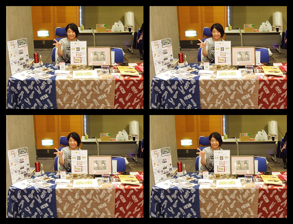 ISU2023Japan's tweet photo. @yukiyukit exhibiting some original stereo watercolor paintings, and salling some books at the trade fair in ISU 2023 congress.
ISU2023大会・トレードフェアで、ステレオ水彩画の原画展示や、個人誌などの販売をする 戸田さん #ISU2023Japan https://t.co/007MnyD2d7
