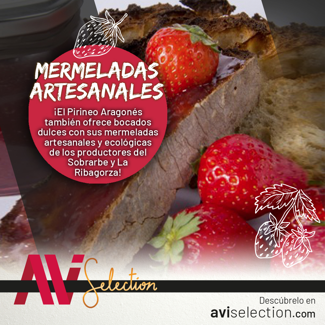 🍓🏞 ¡Descubre el dulce sabor del Pirineo Aragonés! 🌿🥄 Nuestras mermeladas artesanales, creadas por nuestros productores del Sobrarbe y La Ribagorza, son la esencia misma de la naturaleza en cada bocado. 🏔🍯  🔗aviselection.com/31-mermeladas-… #AVISelection