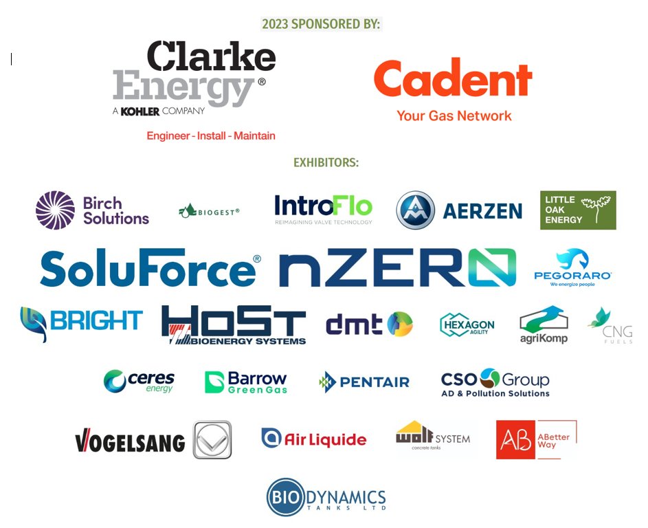 UKGreenGasDay's tweet photo. We are excited to announce this years' line up of sponsors and exhibitors at UK Green Gas Day. For more information follow the link - https://t.co/75F9VKInP9 https://t.co/7NkCebNbhM