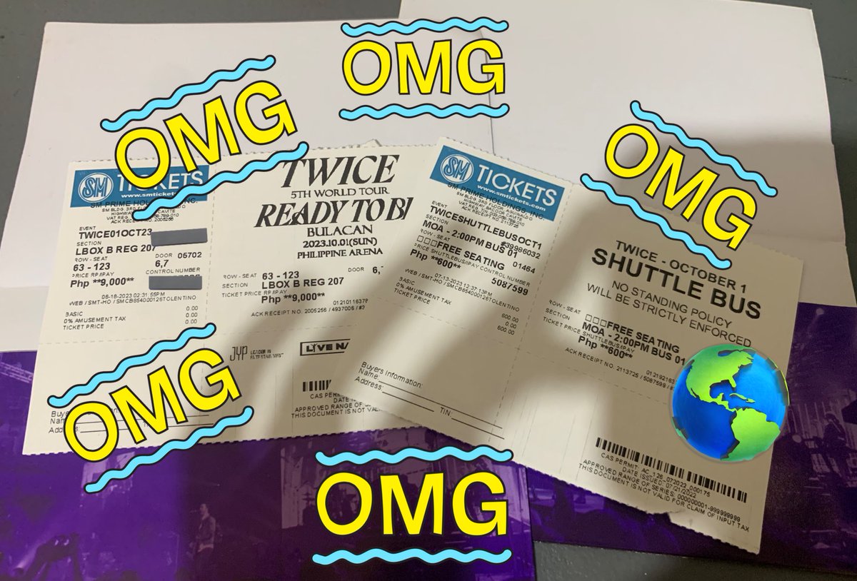 wtv_ttt's tweet photo. WTS LFB PH

TWICE CONCERT TIX LBOX B REG 207

₱7,500 with shuttle bus 
- 1 ticket only
- can send proofs
- can transact through fb or any social media account
- meet up moa, sdd via lalamove

T. wts lfb twice concert tix ph https://t.co/Q1fo3tiyBO