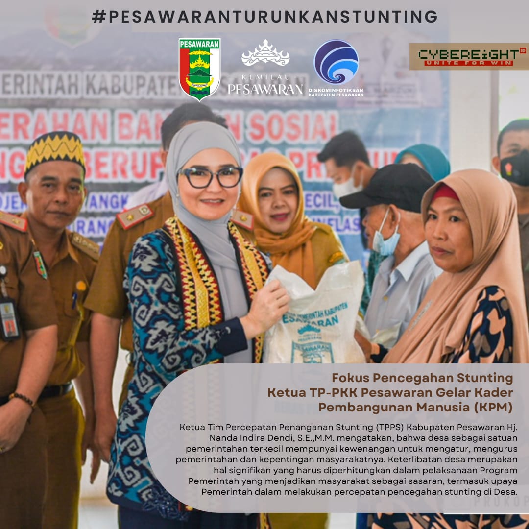 sinergi dan sinkronisasi diantara pemerintah daerah kabupaten, kecamatan, desa dan seluruh mitra kerja serta pemangku kepentingan 
Dendi Ramadhona
Nanda Indira Dendi
#PesawaranTurunkanStunting