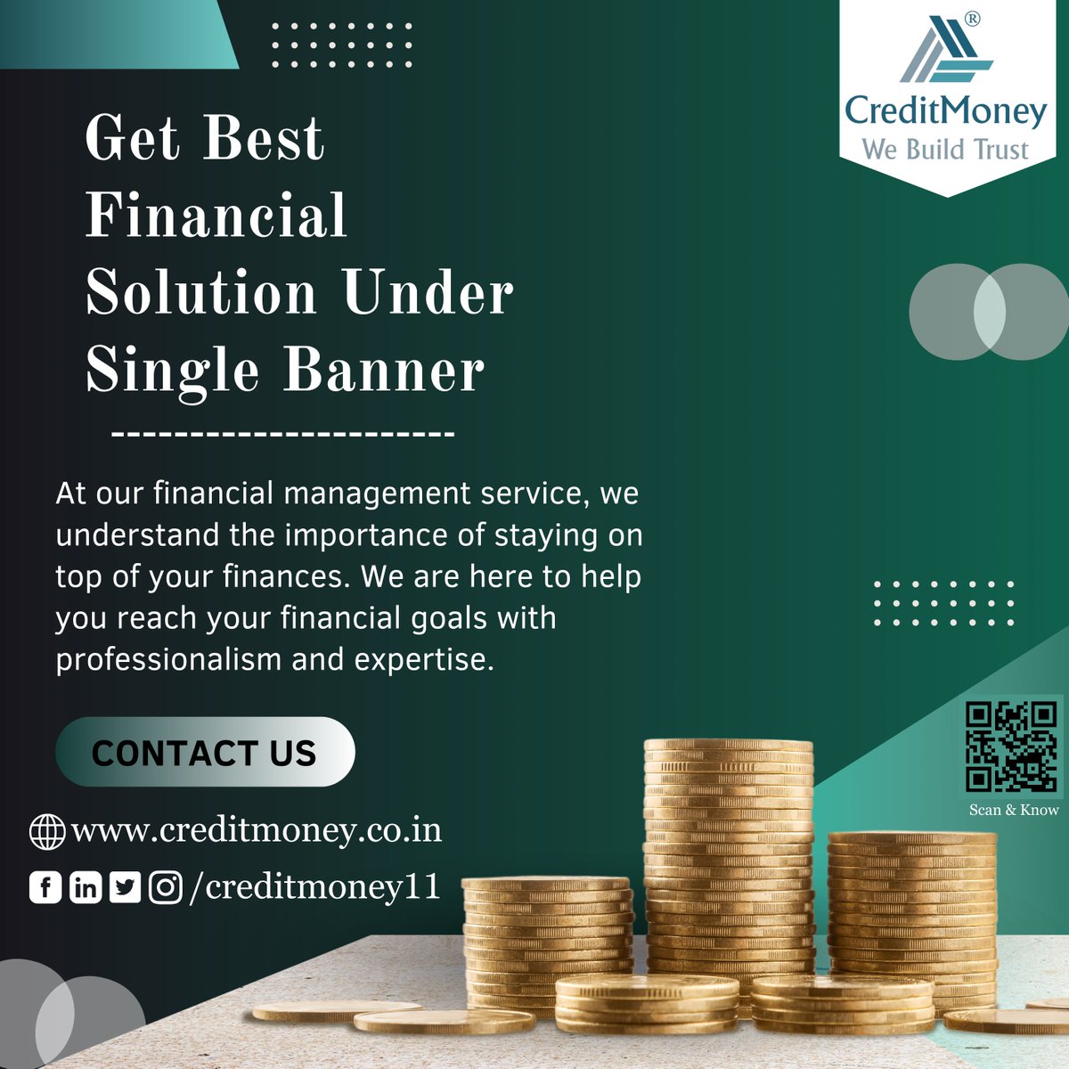CreditMoney11's tweet photo. At our financial management services, we understand the importance of staying on top of your finances. We are here to help you reach your financial goals with professionalism &amp; expertise.

Visit - https://t.co/sDsBYJj81s

#loan #finance #creditmoney #creditmoney11 #funding #like https://t.co/EffmW4sc2r