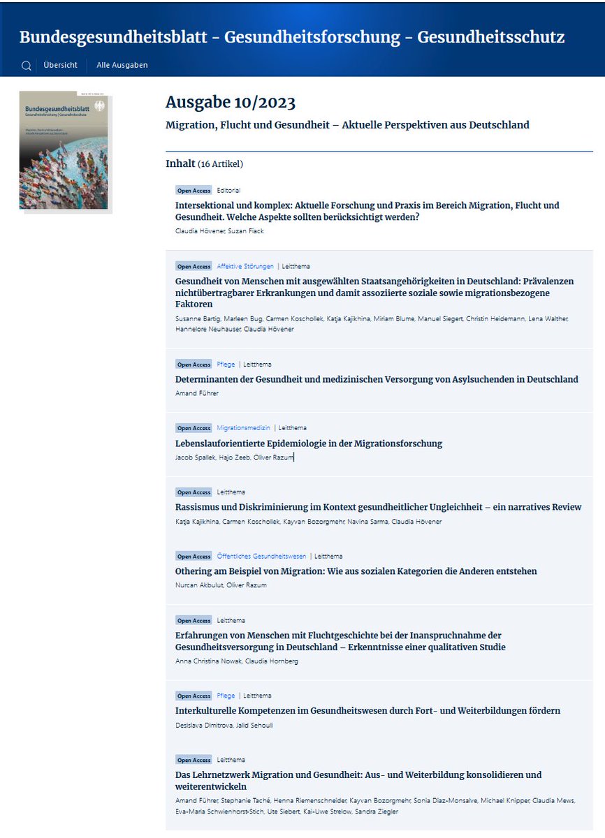 Section Health Equity Studies & Migration tweet media