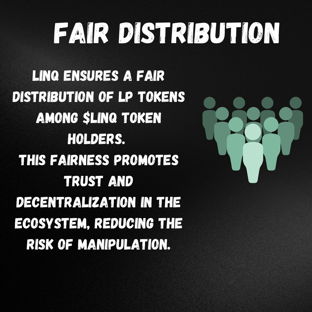Emmanuel_jrn's tweet photo. #Linquidity has two unique mechanisms
They include
โ Fair and Reliable Distribution:
LP tokens are been allocated to token holders in a fair and equity matter.
This helps to increase the liquidity within the pool. https://t.co/Shcb47ARVv
