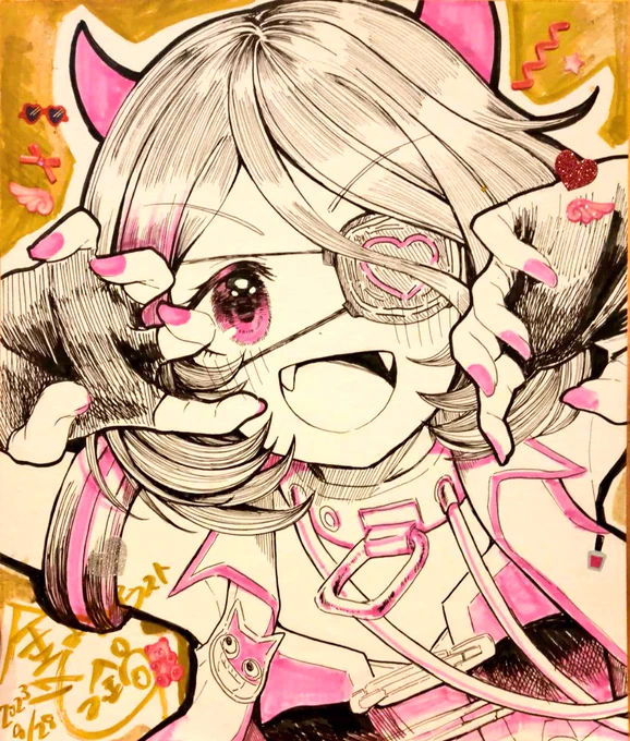 #金曜イラスト #早坂美玲かいたぞーーー!カラマス持っていきます! 