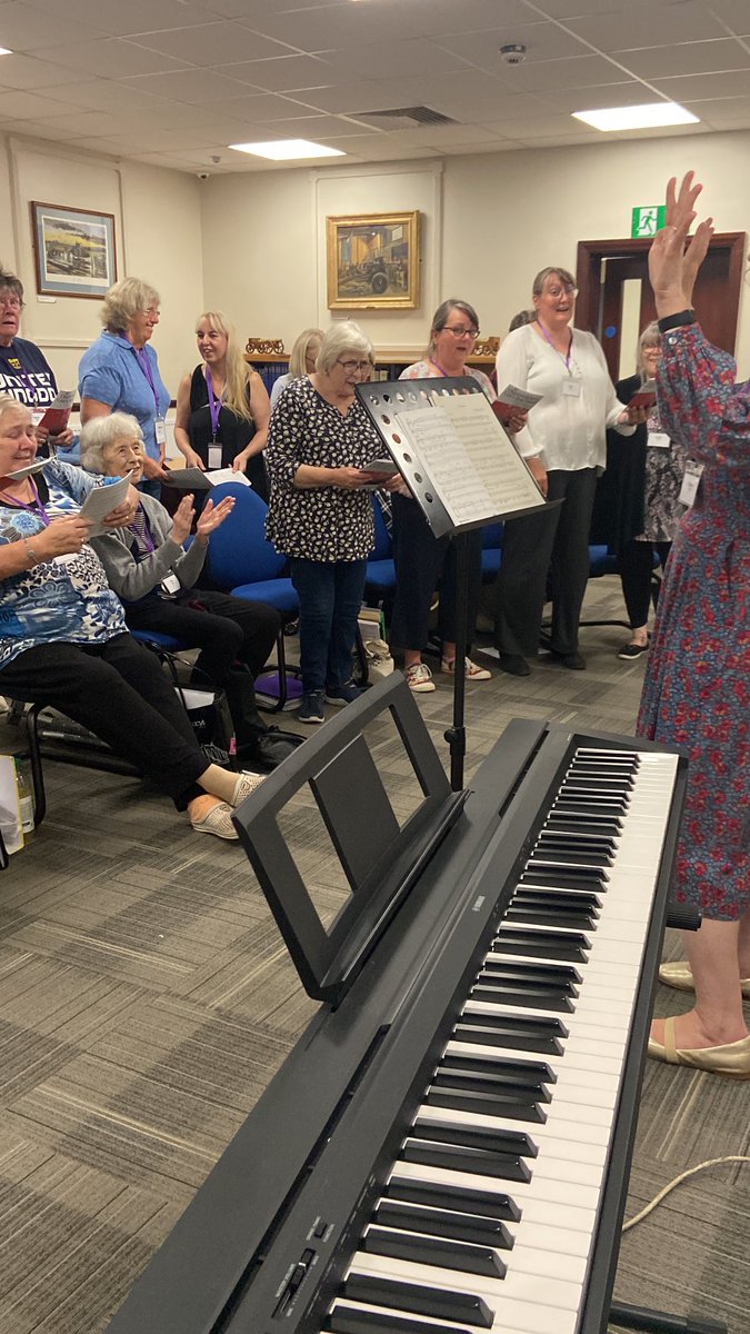 A fabulous rehearsal with my choir sisters last night at REME MOD Lyneham#lyneham@militarywives.org#TimeAfterTime#WeWillRememberThem 💜