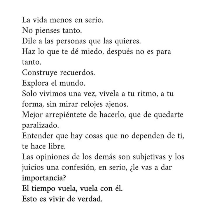 conchizq's tweet photo. Hay una sola vida, vívela, rompe tus límites, no tengas miedo, explora, y disfruta. 🕊️ https://t.co/CGvQ4nvdaw