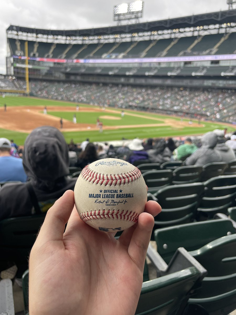 So empty for $1 tickets I got my first foul ball in several years