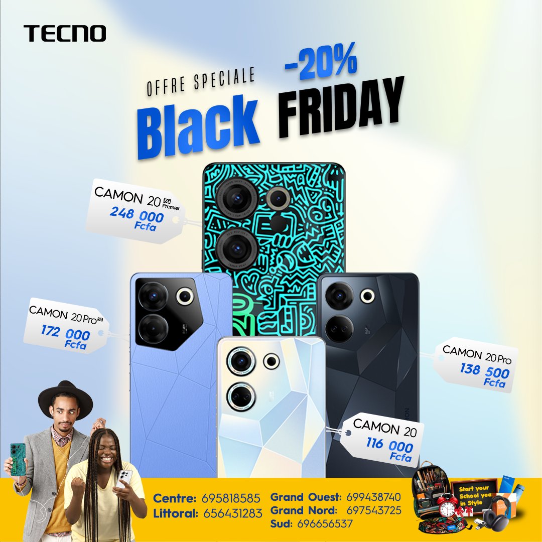 TECNOMobileCM's tweet photo. On a cassé les prix Ohhhh
Saisissez votre chance.. 
 20% de réduction sur tous vos modèles #CAMON20 . 
PS: Cliquez sur le lien ci dessus, obtenez votre code promo 👇👇
https://t.co/nicn36f2fB
#CAMON20MrDoodleEdition 
#VosEmotionsenAction 
#TECNOMobileCM 
#backtoschool2023 https://t.co/UmudRjNGqq