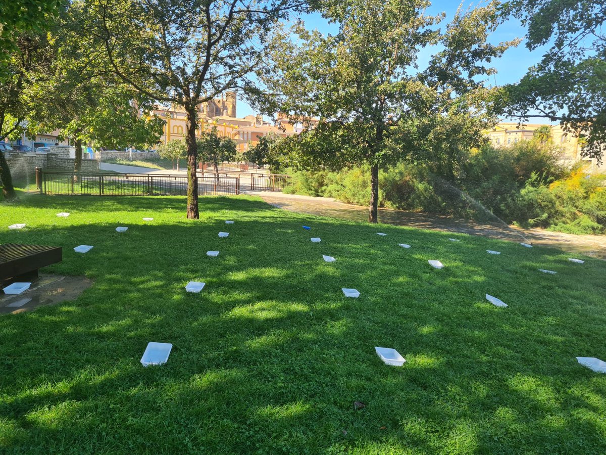 CITAAragon's tweet photo. 📷 Evaluaciones de riego por aspersión 💦 en el Parque Universidad de #Huesca
Proyecto #DiGiWaGu https://t.co/LAmAJVSZVx