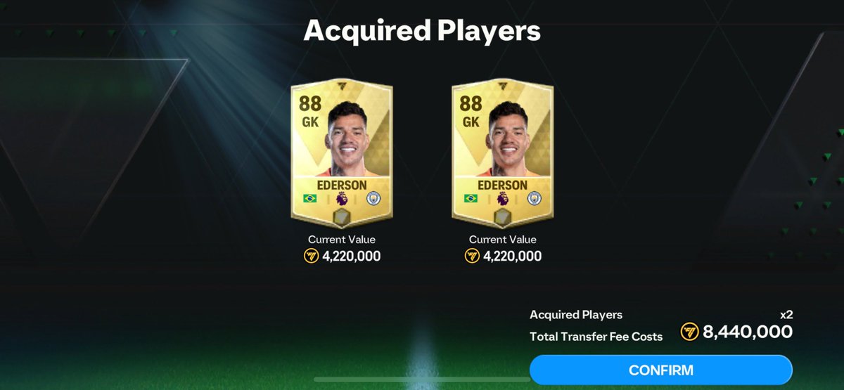 Screenshots of this seasons first profits💸 1x Gullit in for 4.5m - sold for 11.8m 4x Blanc in for 2.5m - sold for 7.7m 4x Ederson in for 4.2 - sold for 5.3m Roughly 28m profit from these trades. Be careful, many players have reached their max price caps!